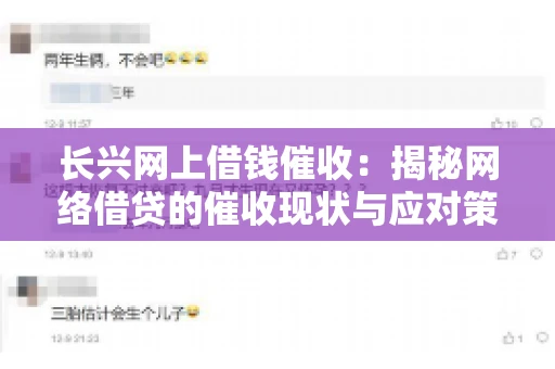 长兴网上借钱催收：揭秘网络借贷的催收现状与应对策略