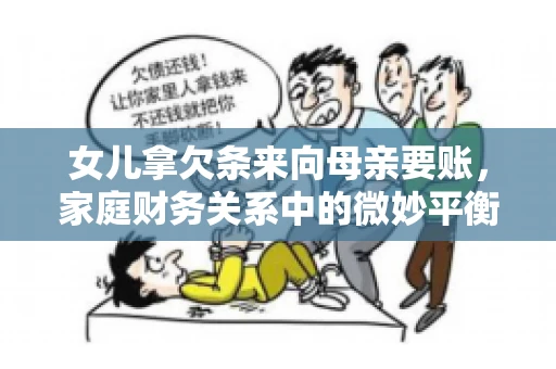 女儿拿欠条来向母亲要账，家庭财务关系中的微妙平衡