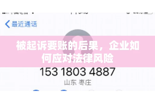 被起诉要账的后果，企业如何应对法律风险