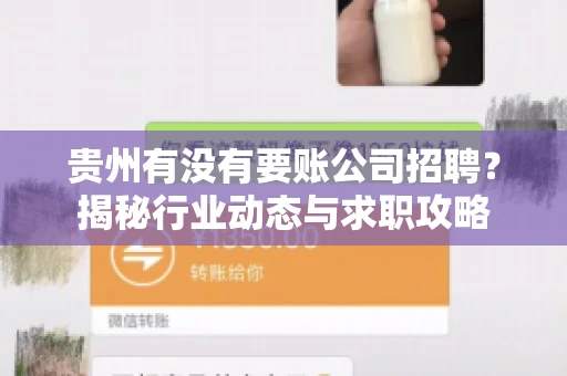 贵州有没有要账公司招聘?揭秘行业动态与求职攻略 贵州有没有要账公司招聘?揭秘行业动态与求职攻略