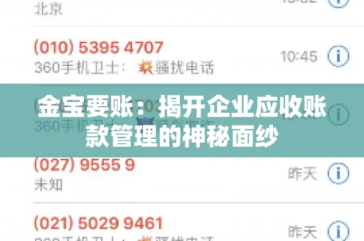 金宝要账：揭开企业应收账款管理的神秘面纱