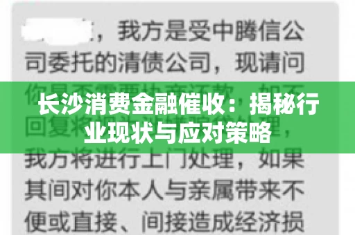 长沙消费金融催收：揭秘行业现状与应对策略