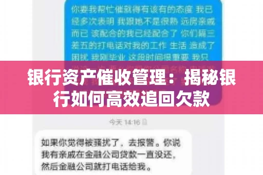 银行资产催收管理：揭秘银行如何高效追回欠款