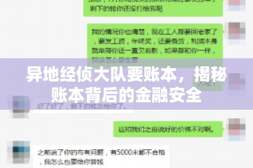 异地经侦大队要账本,揭秘账本背后的金融安全 异地经侦大队要账本,揭秘账本背后的金融安全